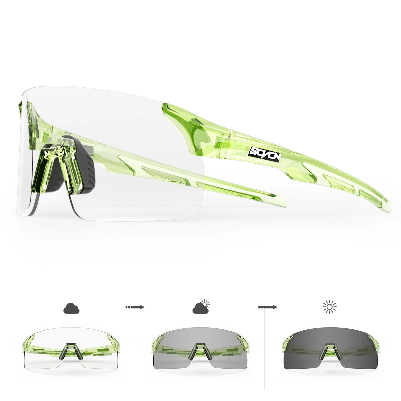 SCVCN Photochrome Sonnenbrille Outdoor Sport Fahrrad Radfahren Gläser Mann MTB Klettern Gläser Brillen Frauen Fahren Fahrrad Brille