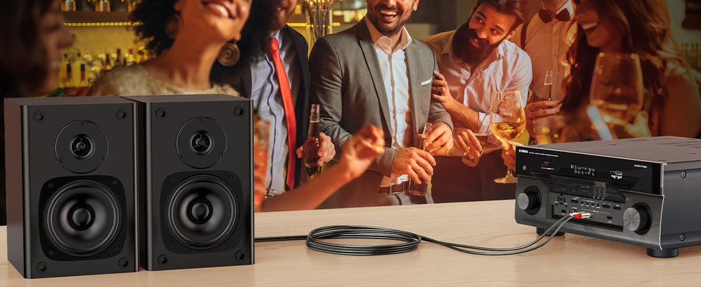 6,35 mm auf Cinch-Kabel Dual 1/4 TS-Stecker auf Dual-RCA-Stecker Stereo-Audiokabel für Gitarre AV-Receiver Lautsprecher Verstärker Heimkino
