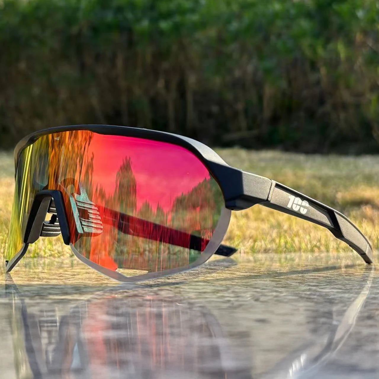 100er Radfahren Sonnenbrillen UV400 Fahrrad Brille Herren Blau Sport Frau Radfahren Brillen Outdoor MTB Brille Fahrrad Brille