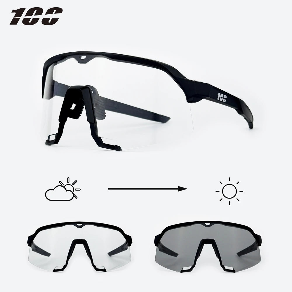 100 Radfahren Sonnenbrillen UV400 TR90 Sport Fahrrad Brille MTB Mountainbike Angeln Wandern Reiten Brillen für Männer Frauen Sport