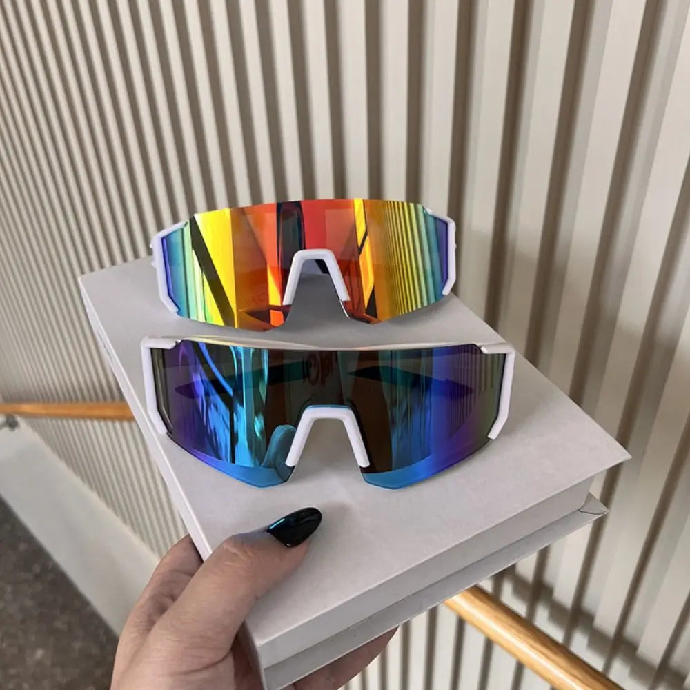 UV Sandproof Radfahren Sonnenbrille Klare Anti Strahlung Objektiv Outdoor Sport Brille Schutz Übergroße Winddichte Gläser