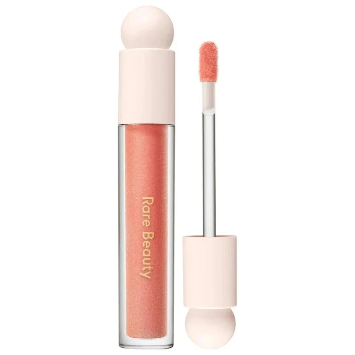 Rare Beauty Neuer exquisiter glänzender Lipgloss, glänzendes flüssiges Pulver, Bluesher Sun Kissed Cheeks und wässrige Lippen, Lippenstift-Kosmetik