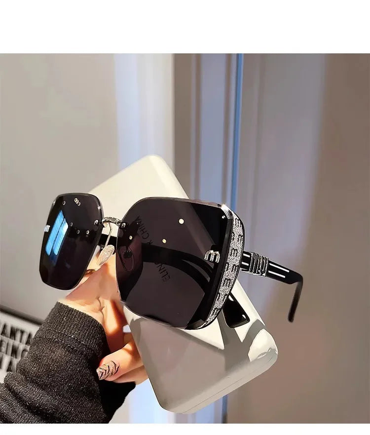 Ins Neue Fashion Square Sonnenbrille Frauen Luxus Designer Sonnenbrille Damen Vintage Trendy Fahren Brillen Gafas De Sol