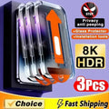 Sichtschutz-Displayschutzfolie mit Oleophober Beschichtung für iPhone 17 Pro Max 16 15 13 11 14 12 Air 16E Mini SE 7 XR Staubfreie Installation