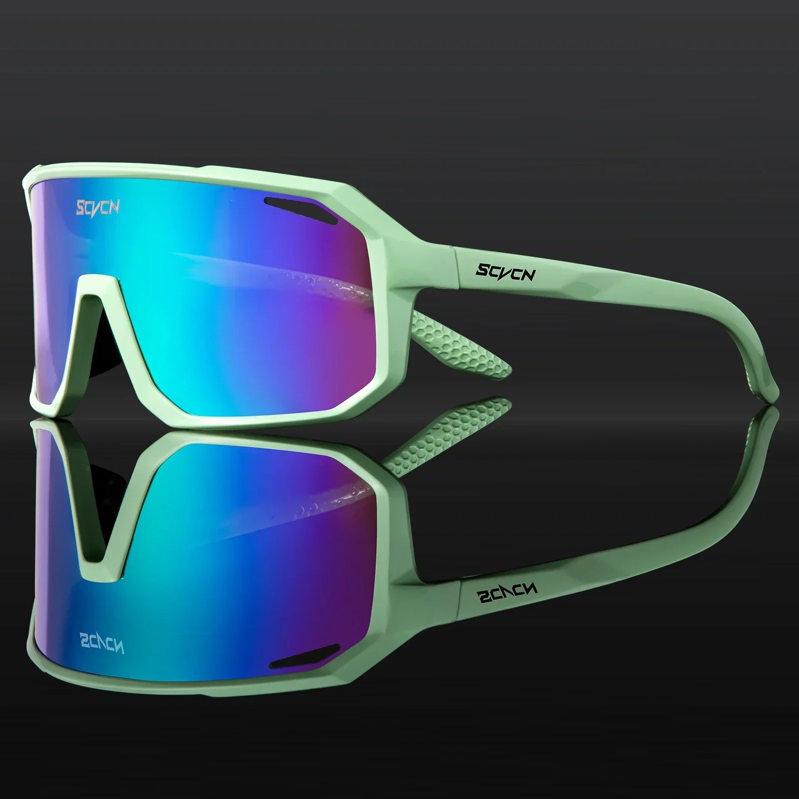 SCVCN Fahrradbrille, Fahrrad, Mountainbike, Wandern, Camping, Golf, UV400, Sonnenbrille, Sportschutzbrille für Männer und Frauen, Baseball