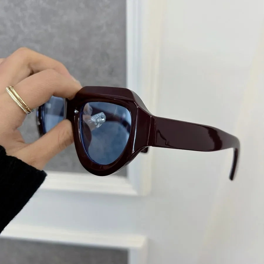 Casual Vintage Quadratische Sonnenbrille Für Frauen Männer Klassische Marke Retro Runde Sonnenbrille Unisex Oculos