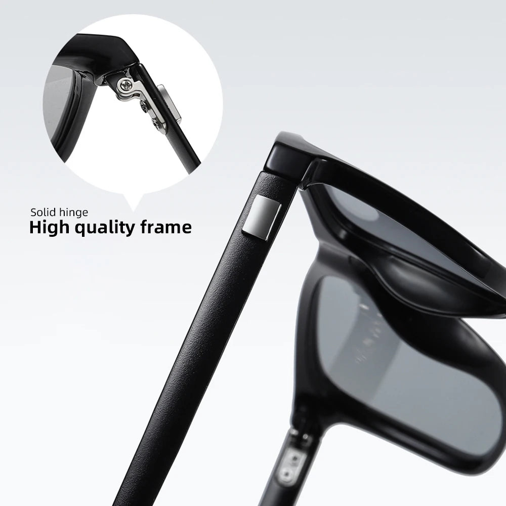 Klassische Angeln Sonnenbrille Männer Polarisierte Metall Quadratischen Rahmen UV400 Photochrome Brille Frauen Fahren Verfärbung Brillen