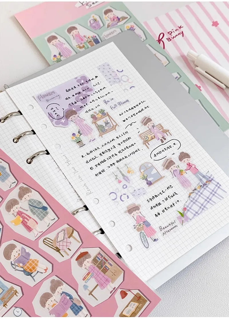 ZZOTON's Daily Wear, Washi Pet Tape, gestanzter Aufkleber, Rollenpapiermaterial