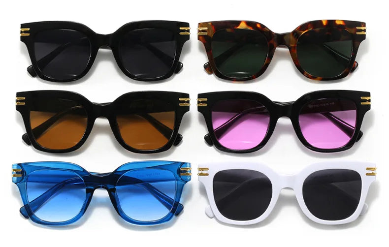 Quadratische, übergroße Sonnenbrille 2025, trendige Premium-UV-blockierende Fahrsonnenbrille für Männer und Frauen, Persönlichkeit, Unisex-Brillenschirme