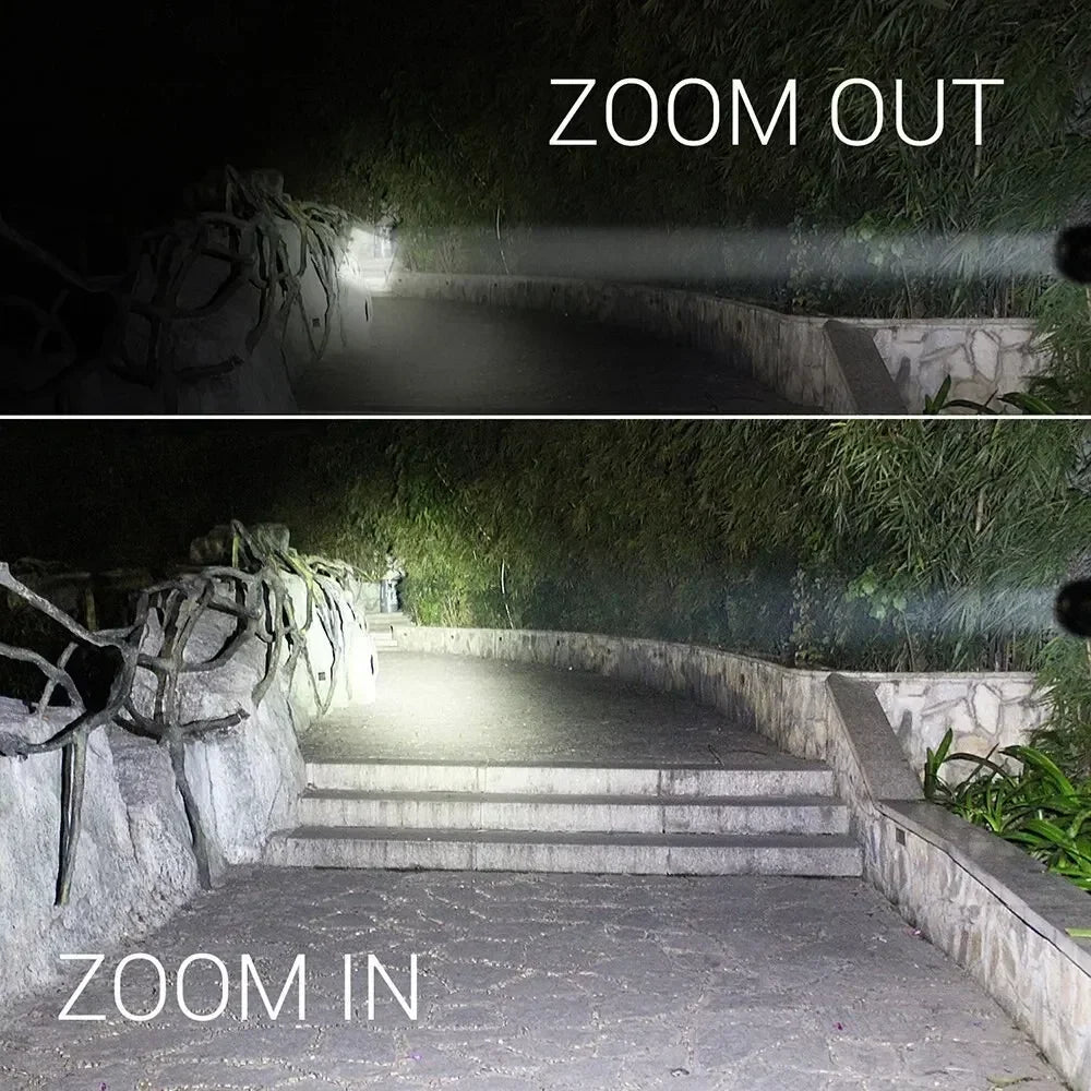 T6 Starke Licht Taschenlampe LED Aluminium Legierung Teleskop Zoom Batterie Version Aufladen Outdoor Suchscheinwerfer Fernbedienung Taschenlampe