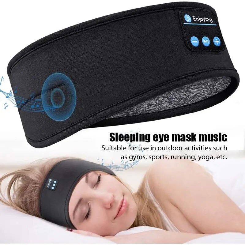 Fone Bluetooth-Kopfhörer Sport Schlaf Stirnband elastische drahtlose Kopfhörer Musik Augen maske drahtlose Bluetooth-Headset Stirnband