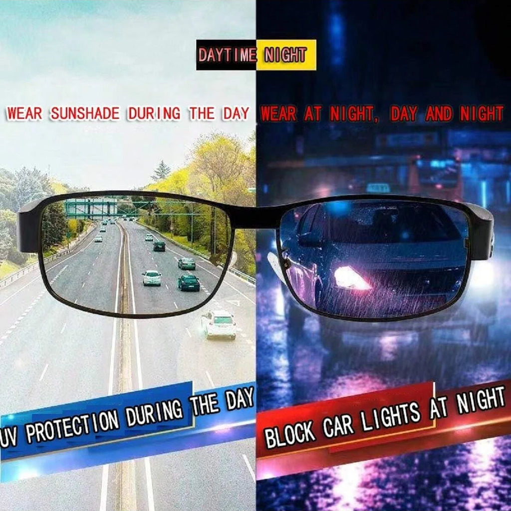 Sonnenbrille für Männer, Tag- und Nachtsicht, Fahren, Angeln, polarisiert, Anti-UV-Trend, Sonnenbrille für Männer, Glas, authentischer Sonnenschutz, Su