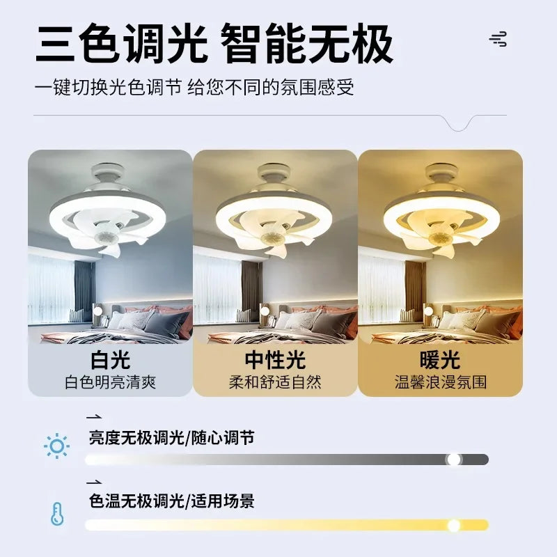 Neueste 360 ° bewegliche Kopf Decken ventilatoren Licht e27 LED-Fernbedienung RGB dreistufige Wind geschwindigkeit Wohnzimmer Esszimmer Schlafzimmer heiß