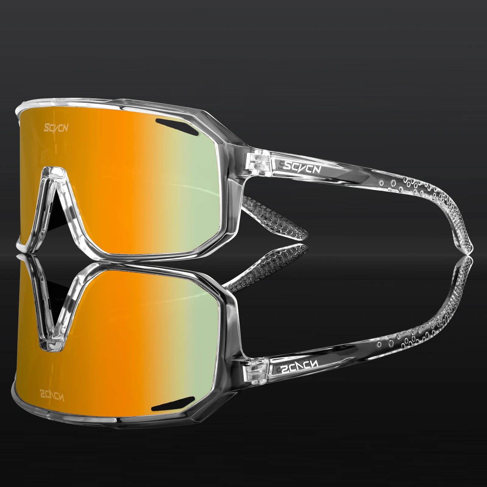 SCVCN Fahrradbrille, Fahrrad, Mountainbike, Wandern, Camping, Golf, UV400, Sonnenbrille, Sportschutzbrille für Männer und Frauen, Baseball