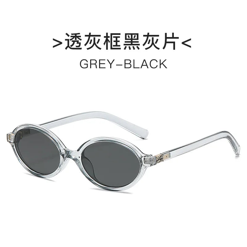 Ins 2025 Luxus Designer UV400 Sonnenbrille Frauen Männer Neue Trendy Oval Sonnenbrille Damen Vintage Kleine Runde Gafas De Sol