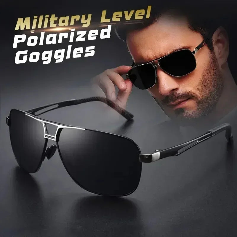 1PC Top Aluminium Magnesium Platz Polarisierte Photochrome Sonnenbrille Männer Sonnenbrille Sicherheit Fahren Oculos De Sol Masculino