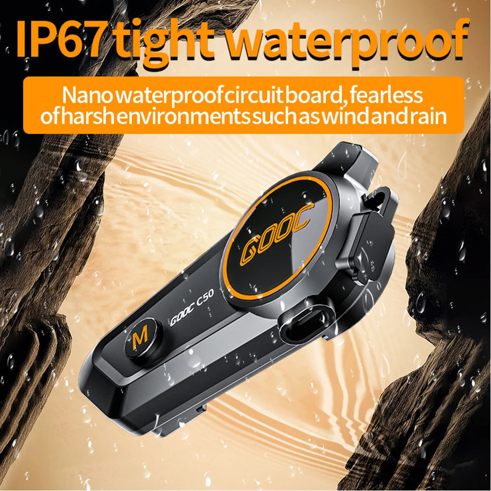 Bluetooth 5,3 Helm Headset Drahtlose Freisprecheinrichtung Telefon Kit Motorrad Wasserdichte Kopfhörer MP3 Musik Player Lautsprecher für Moto
