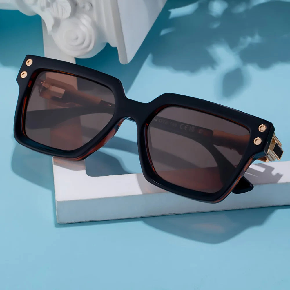Luxus Vintage 2025 Design Quadratische Sonnenbrille Für Männer Mode Übergroßen Anti-Reflektierende UV400 Driving Shades Frauen Brillen