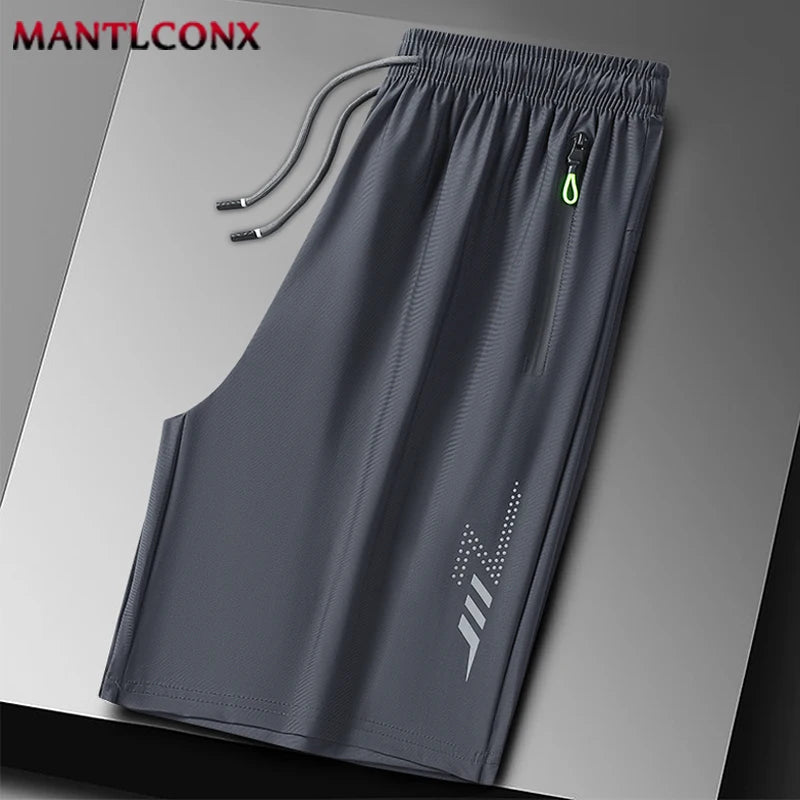 Sommer Herren Shorts Coole Sportbekleidung Laufshorts Lässige Hosen Fitnessstudio Training Jogging Kurze Hosen Herren Schwarz Grau