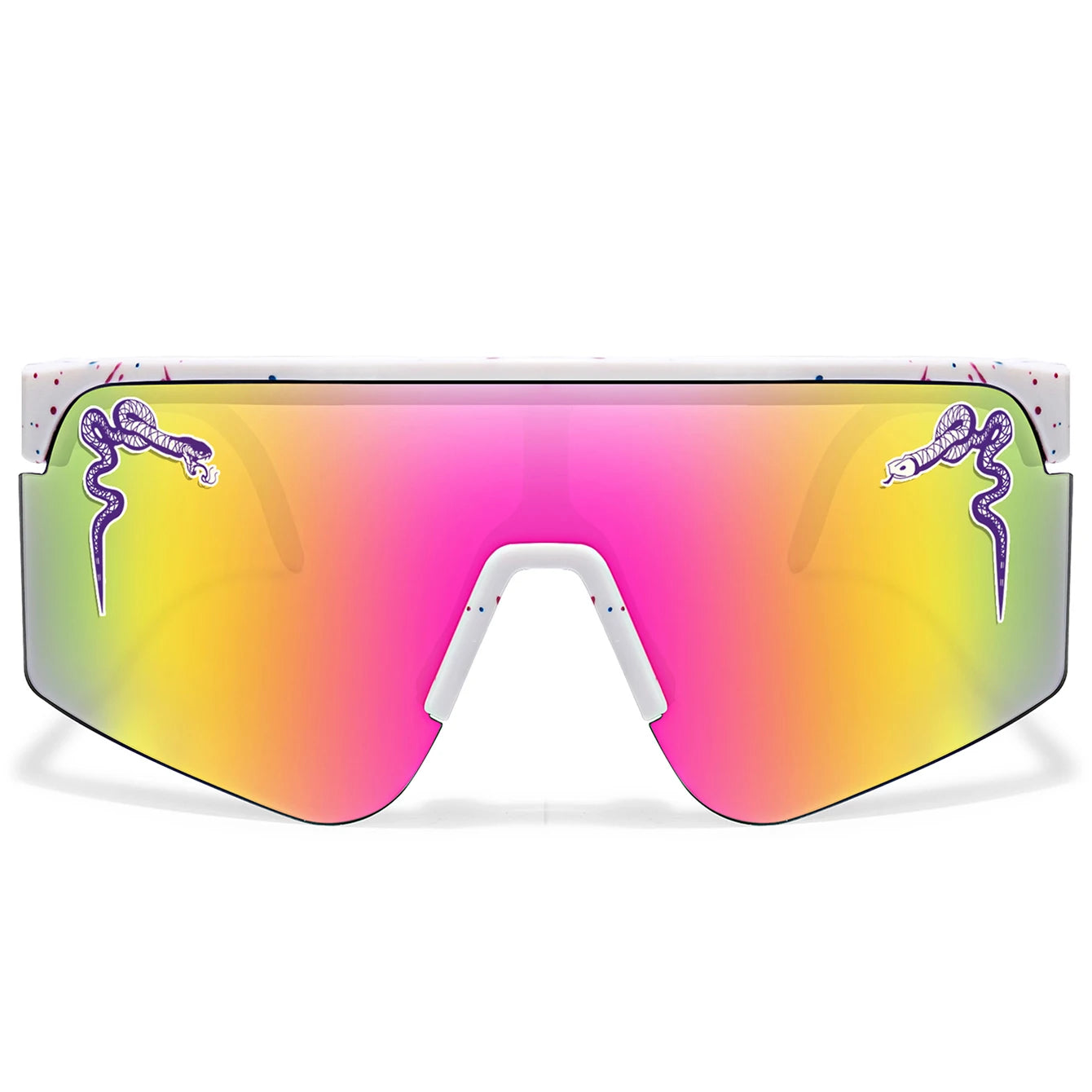 Herren Damen Radsport-Sonnenbrille Große Linse Winddicht UV400 Schutzbrille Outdoor-Sport Laufen Klettern Fahrrad MTB Brille
