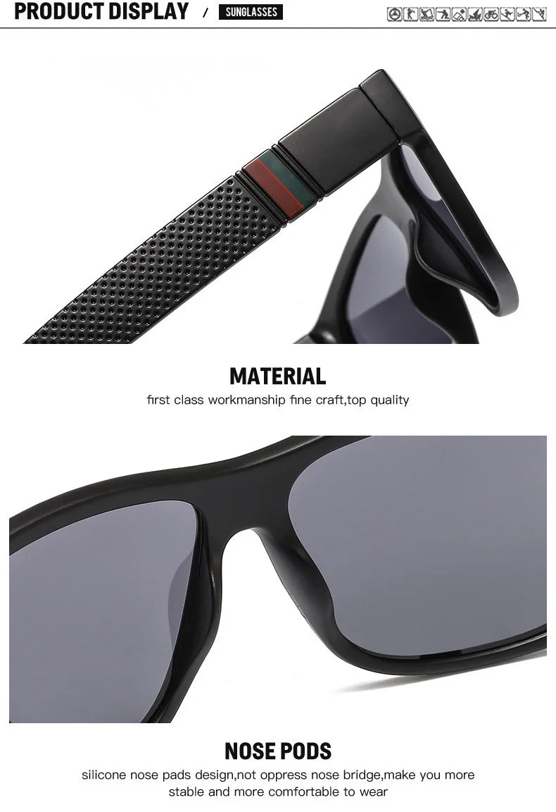 Klassischen Quadratischen Vintage Sonnenbrille Männer Polarisierte Gläser Frauen Retro Fahren Sonnenbrille Mann Luxus Angeln Brillen Oculos Gafas