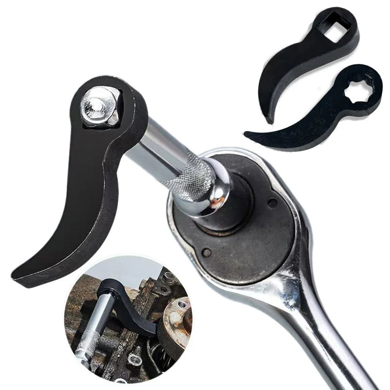 Hebeln Bar Schlüssel Adapter Kopf Horn Typ Halbe Welle Entfernung Werkzeug Öffnen Schlüssel Halb Welle Brecheisen Adapter Kopf Auto Reparatur Werkzeuge