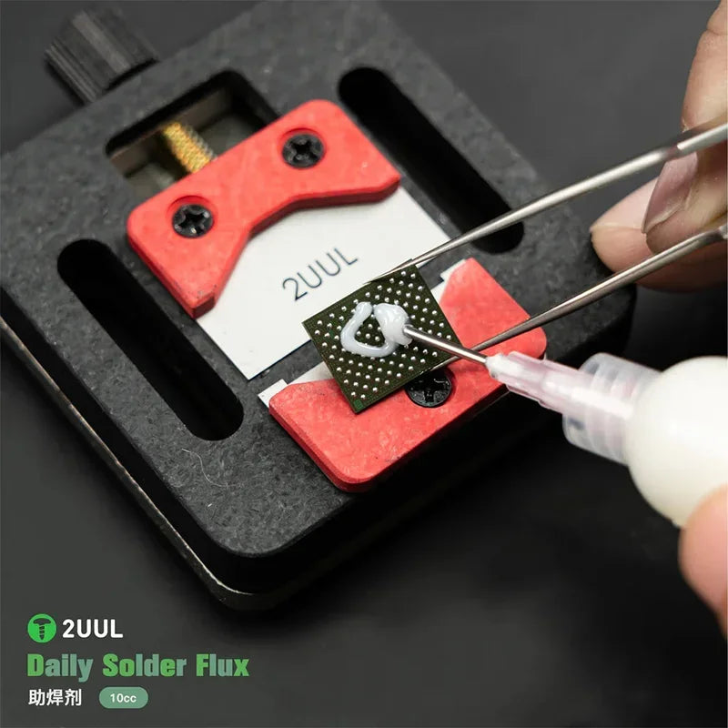 2UUL SC14 Daily Solder Flux 10cc schnell aushärtender, hochtemperaturbeständiger Flussmittel für die Montage von Telefon, Laptops und Elektronik, PCB-Reparaturen