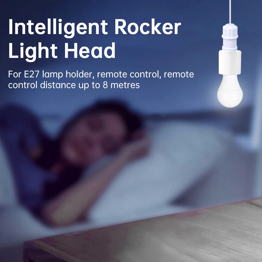 AC110-240V Intelligente E27-Lampensockel-Fernbedienung/5,8 G Radar Sensing-Lampenfassungskonverter für LED/Energiesparend/Glühlampe