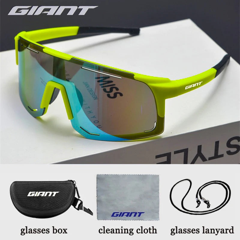 Riesige Fahrrad-Sonnenbrille in professioneller Qualität – UV-Schutz, blendfrei, stoßfest, Outdoor-Sportarten mit Etui