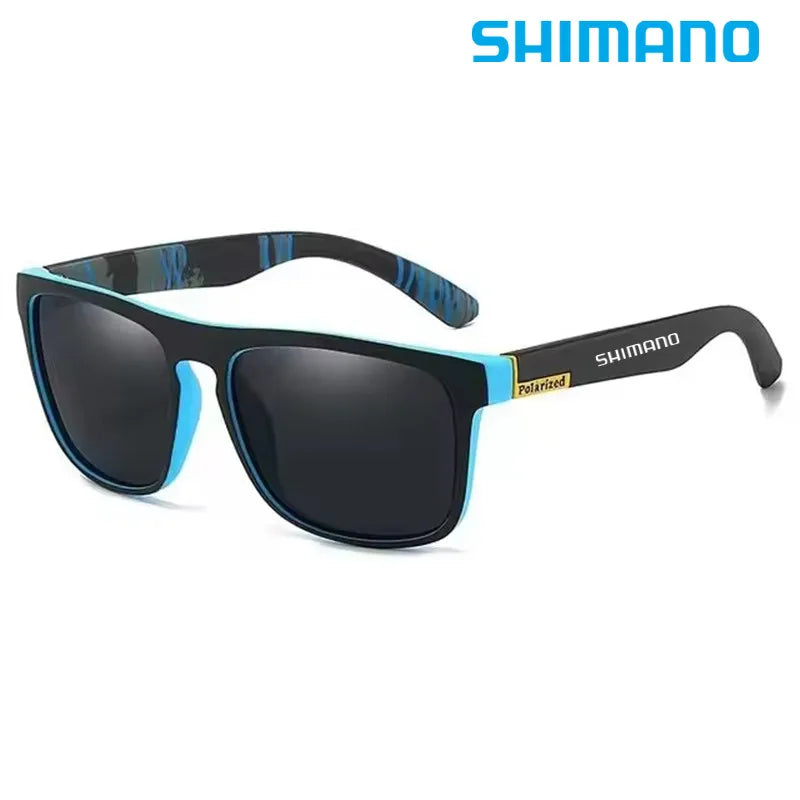 Klassische quadratische polarisierte Unisex-Outdoor-Sport-Sonnenbrille zum Angeln, Jagen, Radfahren, Fahren, Bergsteigen, UV400, blendfrei