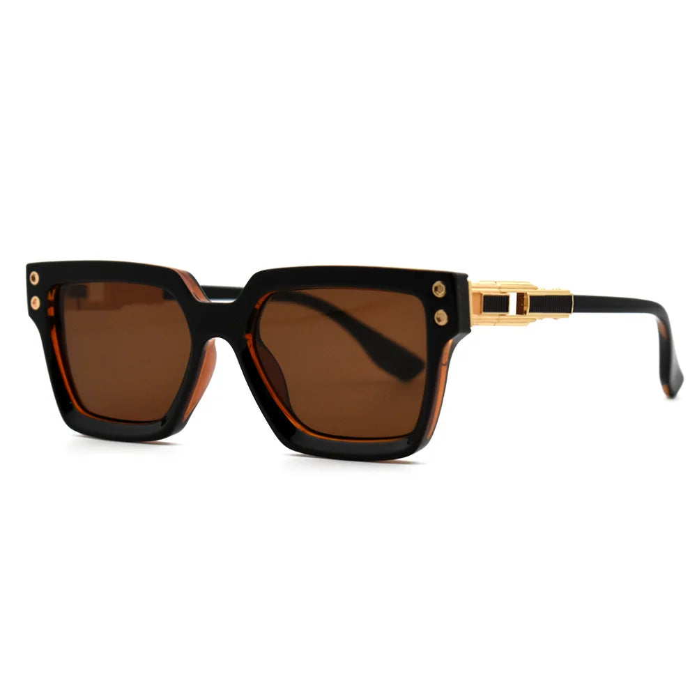 Luxus Vintage 2025 Design Quadratische Sonnenbrille Für Männer Mode Übergroßen Anti-Reflektierende UV400 Driving Shades Frauen Brillen