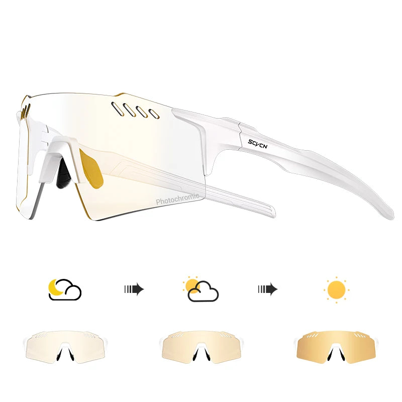 SCVCN Photochrome fahrrad Radfahren brille UV400 Fahrrad reiten Brillen Sport MTB Outdoor Sport Golf Camping Fahren Okulare