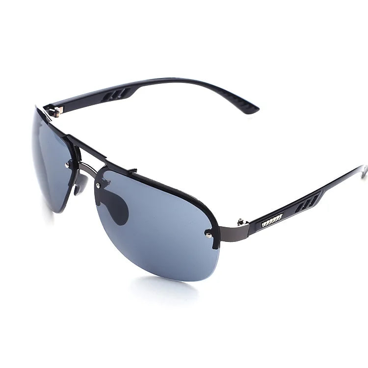 2025 neue Sonnenbrille UV 400 Vintage Punk Randlose Rechteck Männer Mode Gläser Trendy Kleine Rahmen Sonnenbrille Rahmenlose Brillen