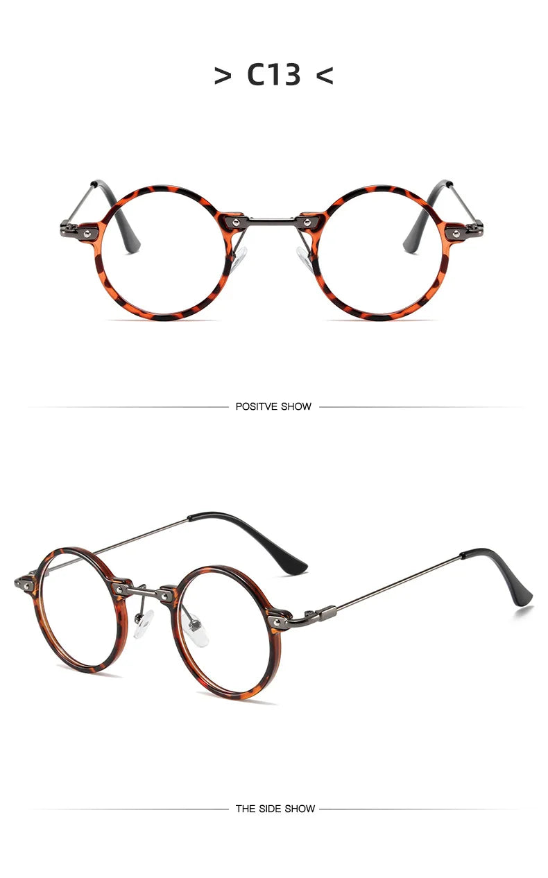 Runde Sonnenbrille für Männer Frauen Retro Steampunk Sonnenbrille männlich weiblich Marke Designer Metallrahmen Brillen Sonnenbrillen oculos de sol