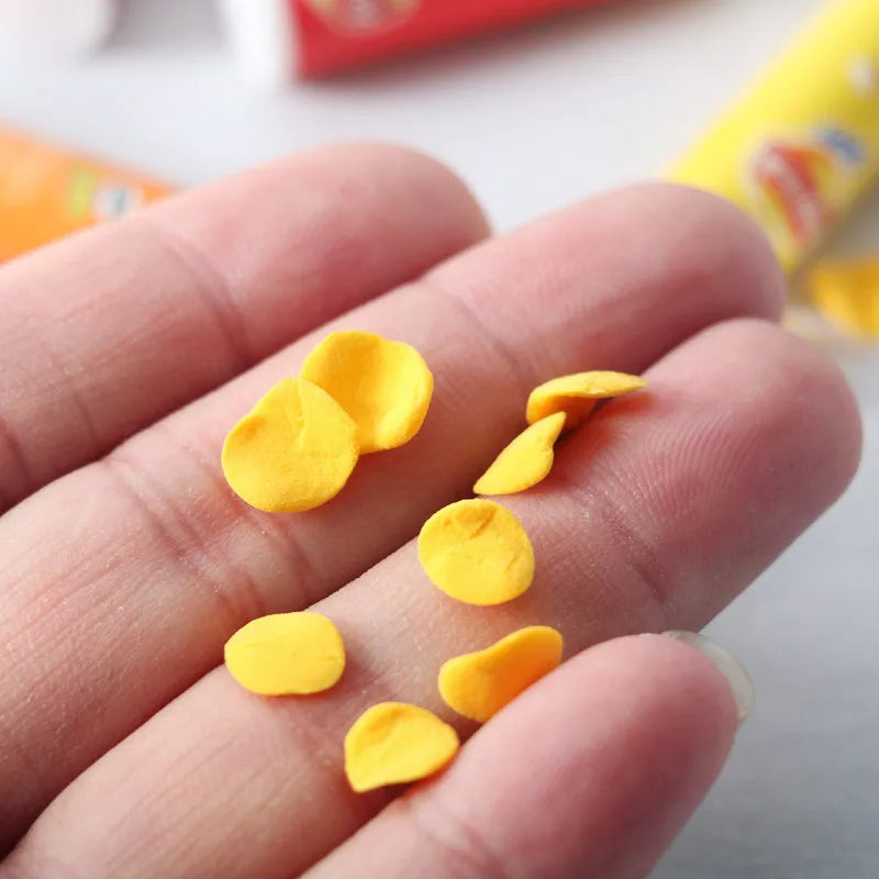 Neues Miniatur-Puppenhaus im Maßstab 1:6, Snack, Kartoffelchips, Lebensmittel für Barbies, Puppenhaus, Rollenspiel, Küchenspielzeug