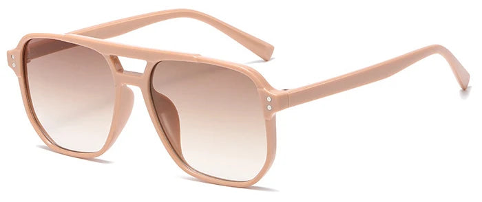 Vintage Übergroße Gelbe Linse Quadratische Sonnenbrille Für Frauen Luxus Marke Getönte Sonnenbrille Weibliche Retro Shades Sommer Punkte
