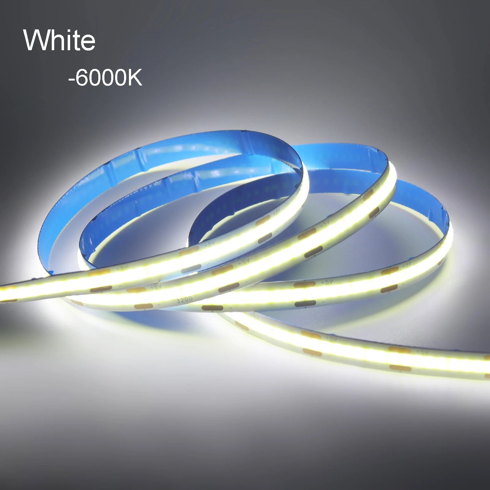 Superheller USB-DC5V-COB-LED-Lichtstreifen, 320 LED/m, hohe Dichte, flexible lineare Beleuchtung, warm/natürlich/weiß, 50 cm, 1 m, 2 m, 3 m, 4 m, 5 m