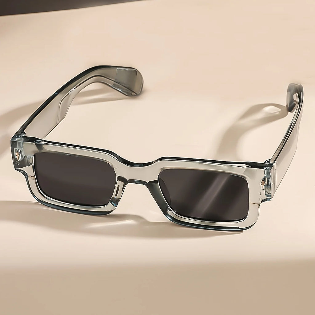 1PC Unisex Retro Quadratische Sonnenbrille Klassischer UV-Schutz Kunststoffrahmen für Outdoor-Reisen Fahren