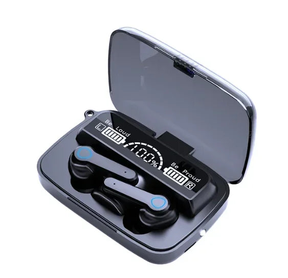 Original M19 Bluetooth Headset Drahtlose In-Ear Sport Intelligente Touch Led Display Spiegel Lager Lade Schatz Kopfhörer