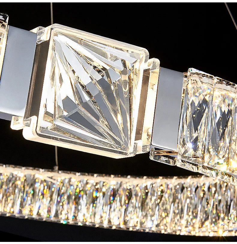Moderne Luxus LED Kristall Kronleuchter Home Villa Beleuchtung Wohnzimmer Esszimmer Dekoration Decke Pendel leuchten Innen leuchten