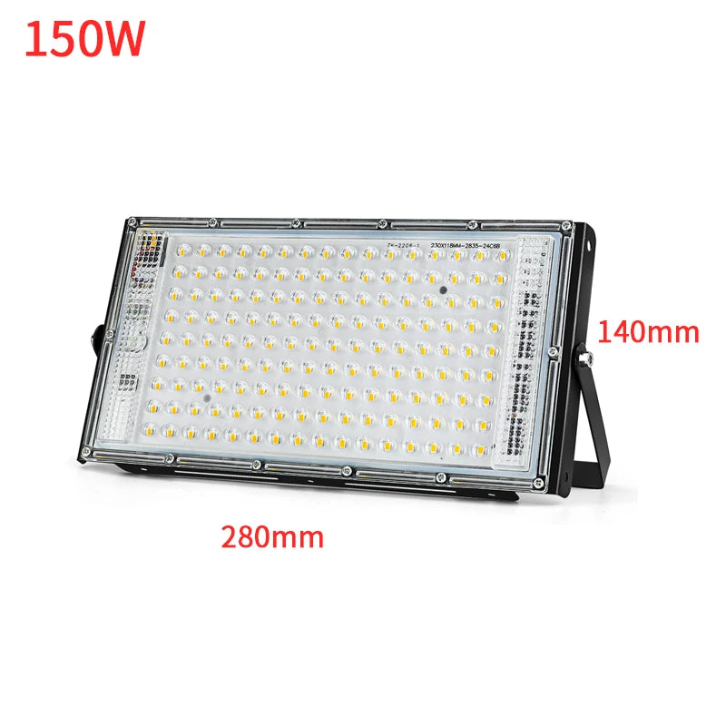 LED Flutlicht 50W 100W 150W IP65 Wasserdicht 220V 240V Outdoor Flutlicht Scheinwerfer LED Reflektor straße Lampe Garten Beleuchtung