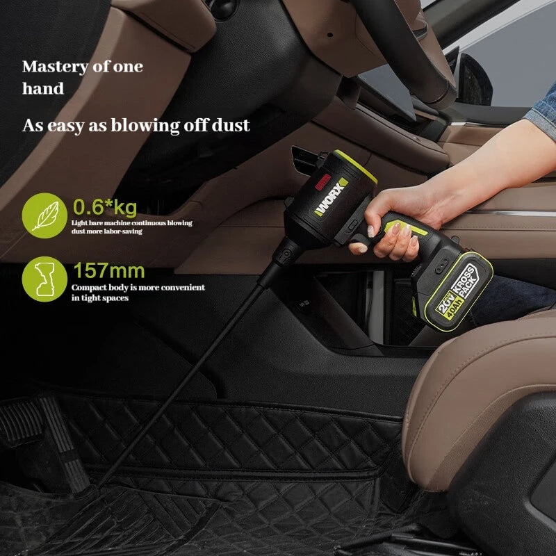 WORX 20 V bürstenlose Lithium-Batterie-Staubpistole WU093 Staubsammlergebläse (ohne Akku und Ladegerät)