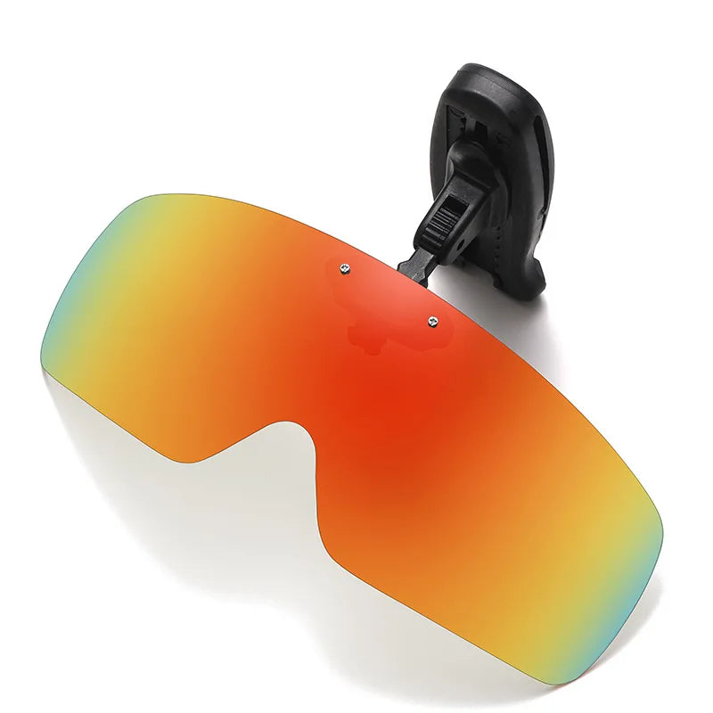 SU01 Angel-Sonnenbrille mit Kappenclip, UV-beständig, polarisiert, für Wein, Gelb, Grau, Schwarz, Dunkelgrüner Kaffee, speziell für die Trugbrille