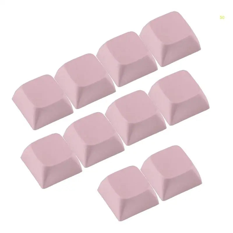 10PCs 1U XDA Profil Keycap Set Multi Farbe PBT Blank Tastenkappen Mechanische Tastatur Installation Dropshipping