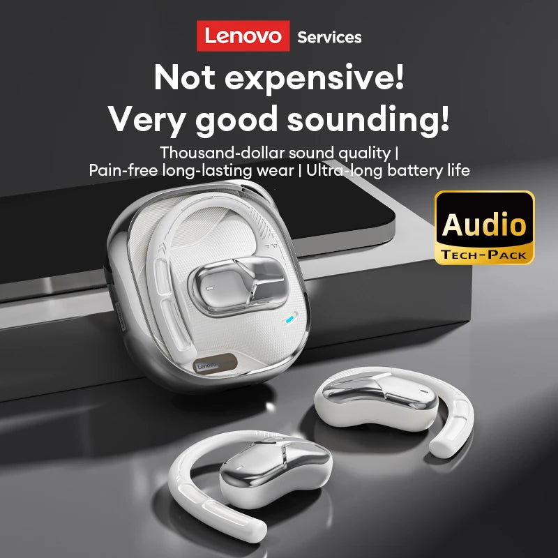 Neue Lenovo AC101 OWS Bluetooth 6.0 Kopfhörer ENC Geräuschunterdrückung Kabellose Ohrhörer Lange Akkulaufzeit Surround Sound Sport-Ohrhörer