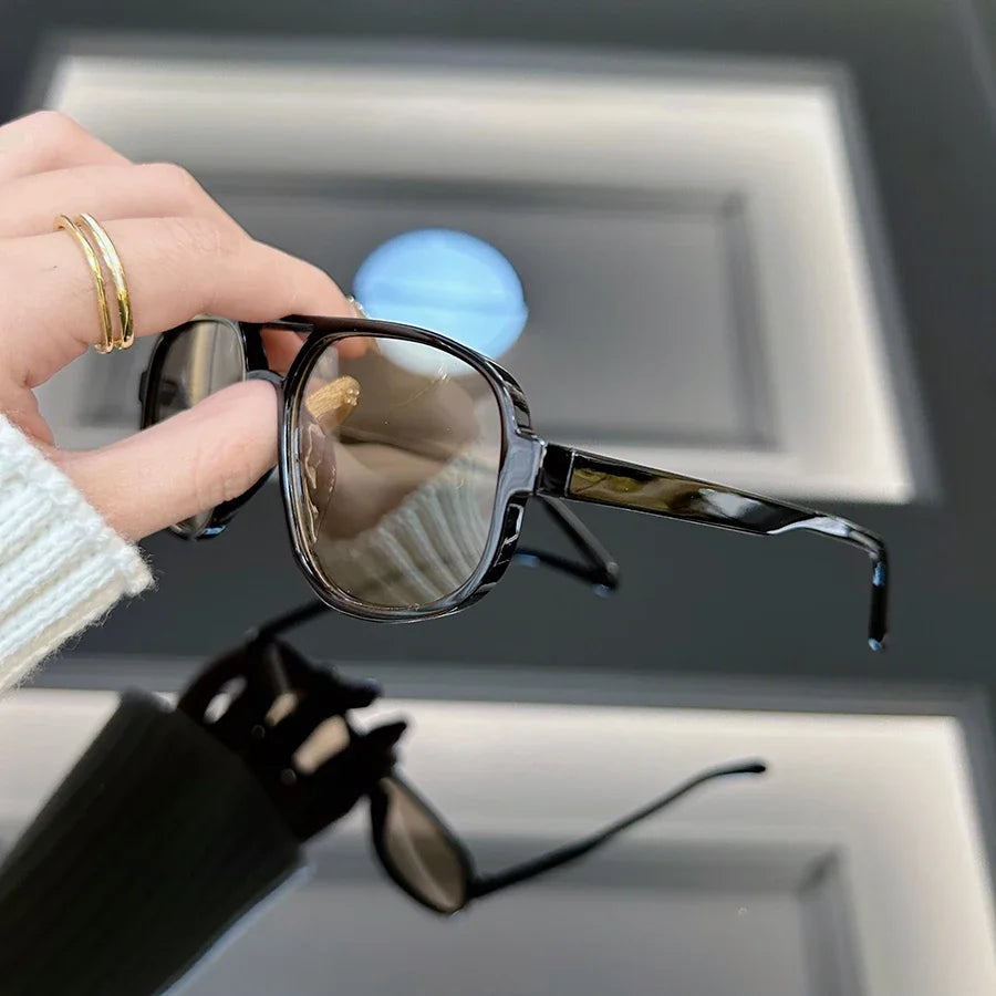 Mode quadratische Sonnenbrille Frauen Männer Marke Designer Vintage Spiegel Sonnenbrille weiblich männlich klassisch Retro im Freien Gafas de Sol