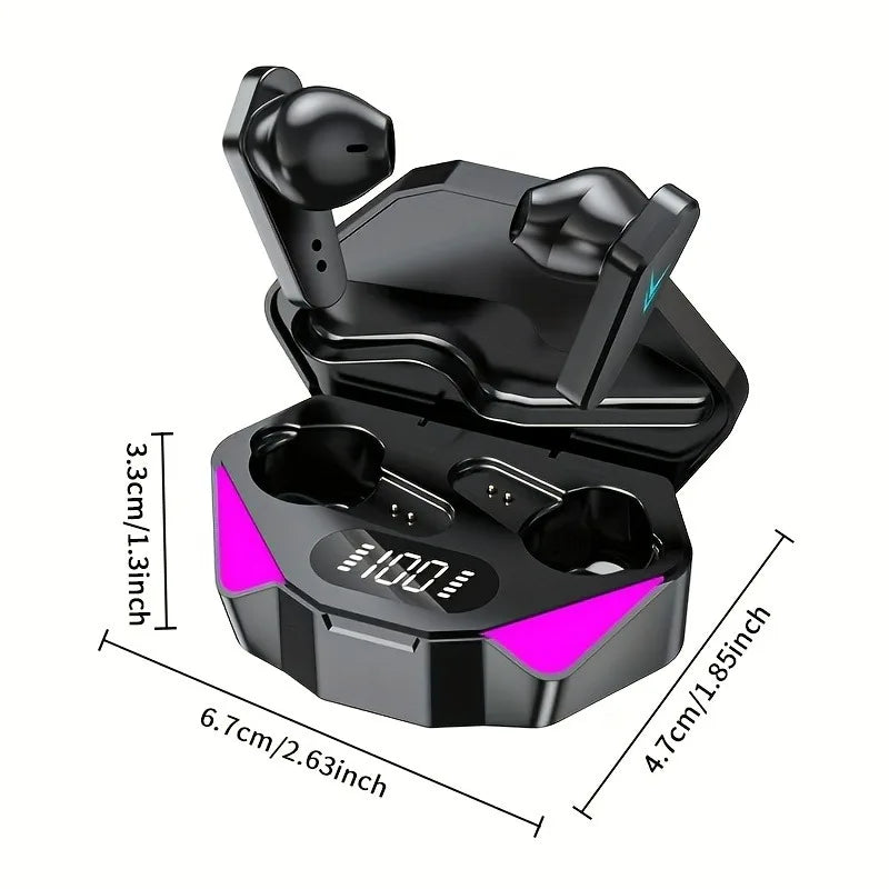 TWS Drahtloses Bluetooth-Headset, LED-Display, Gamer-Ohrhörer mit Mikrofon, kabellose Kopfhörer, Geräuschunterdrückung, Bluetooth-Kopfhörer X15