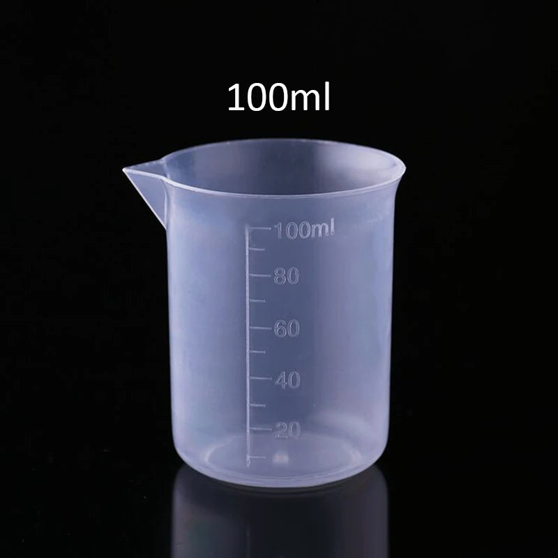 50ml/300ml/500ml/ml liefert heißer Verkauf abgestufter Boro silikat becher Kunststoff Messbecher chemischer Labor becher Kunststoff