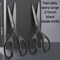 Deli 210/175mm Schwarz Edelstahl Schere Business Büro Schreibwaren Hause Schneider Schere Küche Messer Cutter Schneiden Werkzeug