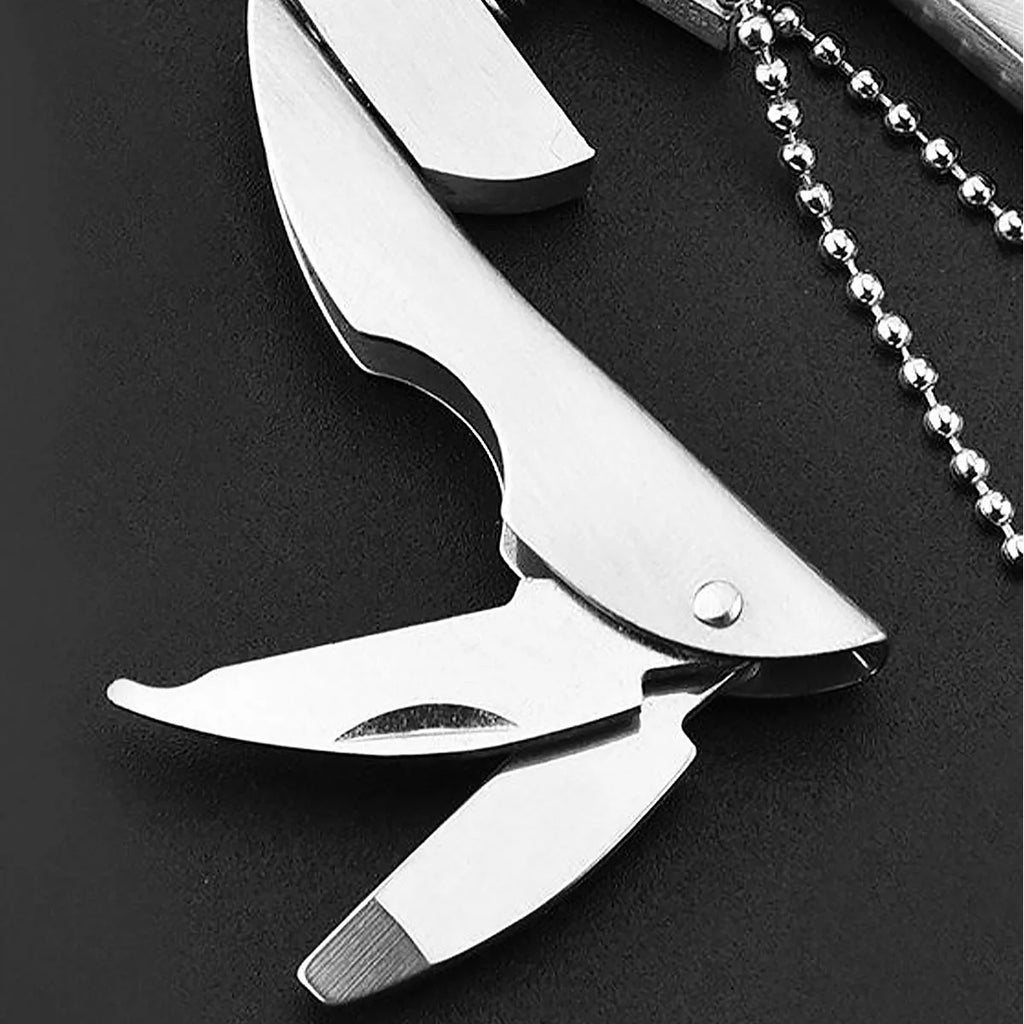 6-in-1 Mini-Schlüsselanhänger-Set, Multitool-Zange, multifunktionaler All-in-One-Schlüsselanhänger, Kreuzschlitzschraubendreher, Messer, Feile, Geschenke für Männer